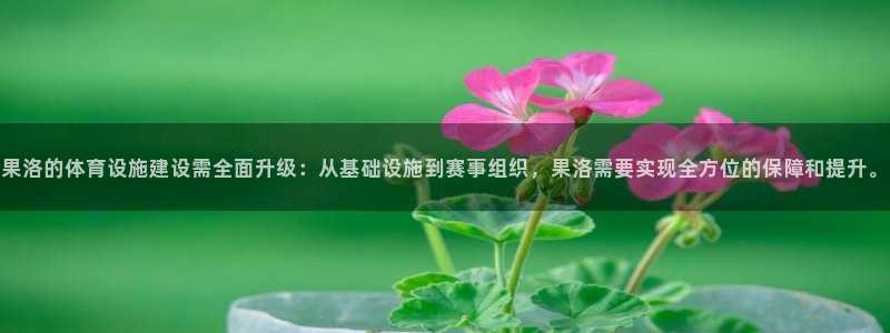 意昂4科技：果洛的体育设施建设需全面升级：从基础设施