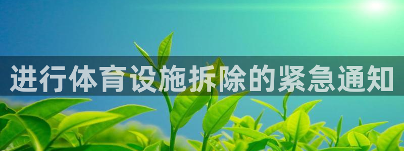 意昂4娱乐首页网站大全：进行体育设施拆除的紧急通知