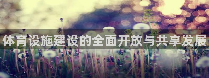 意昂4集团官网网址：体育设施建设的全面开放与共享发展
