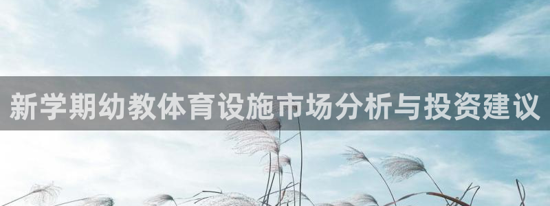 意昂4娱乐：新学期幼教体育设施市场分析与投资建议